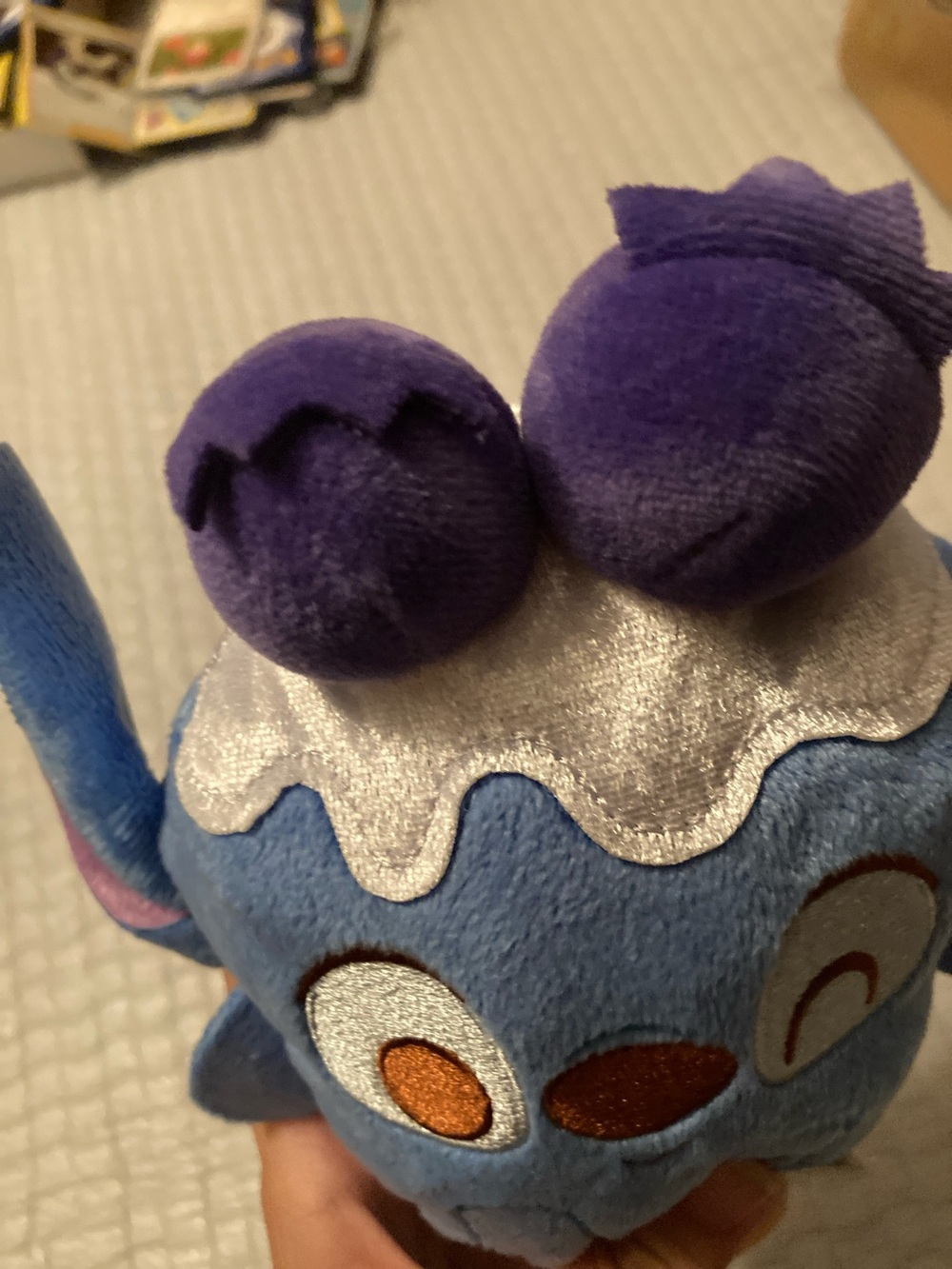 Blue Plush Popsicle Stuffed Animal - Cute Winking Character scented - Picture 7 of 7